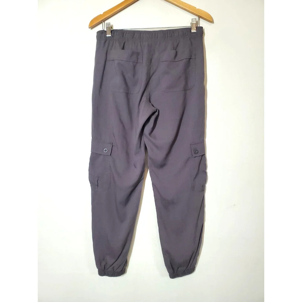 Cloth & Stone Pants Womens‎ XS Tencel Joggers Gray Cargo Pockets Lyocell